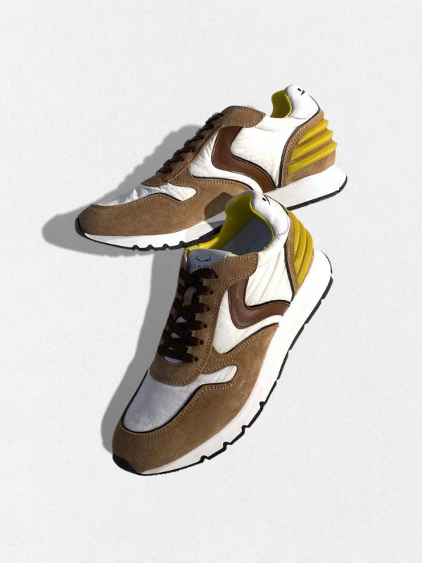 スウェードレザーコンビネーションスニーカ...