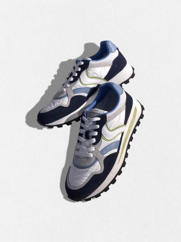 レザーコンビネーションスニーカー　QWA...