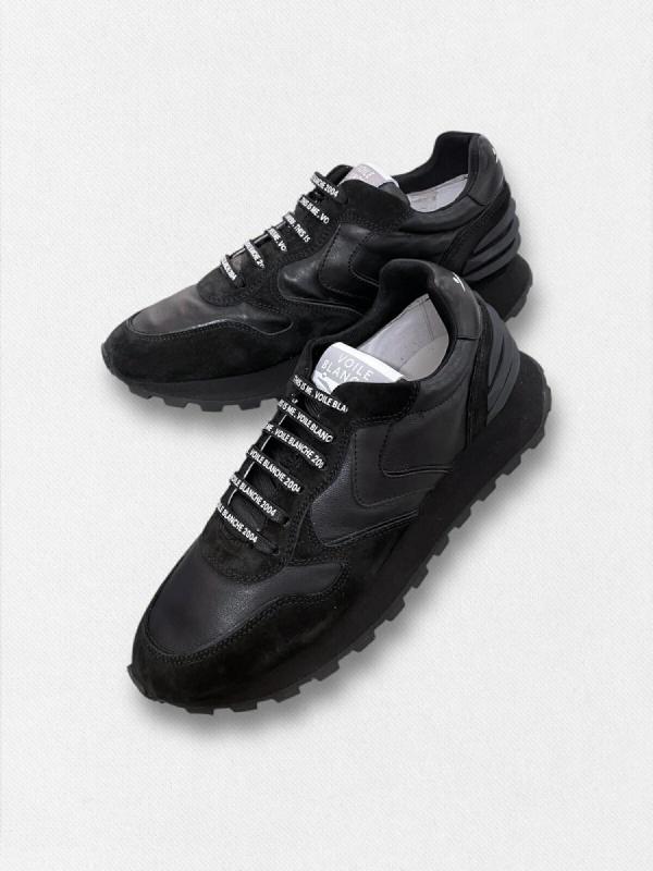 オールレザーコンビネーションスニーカー