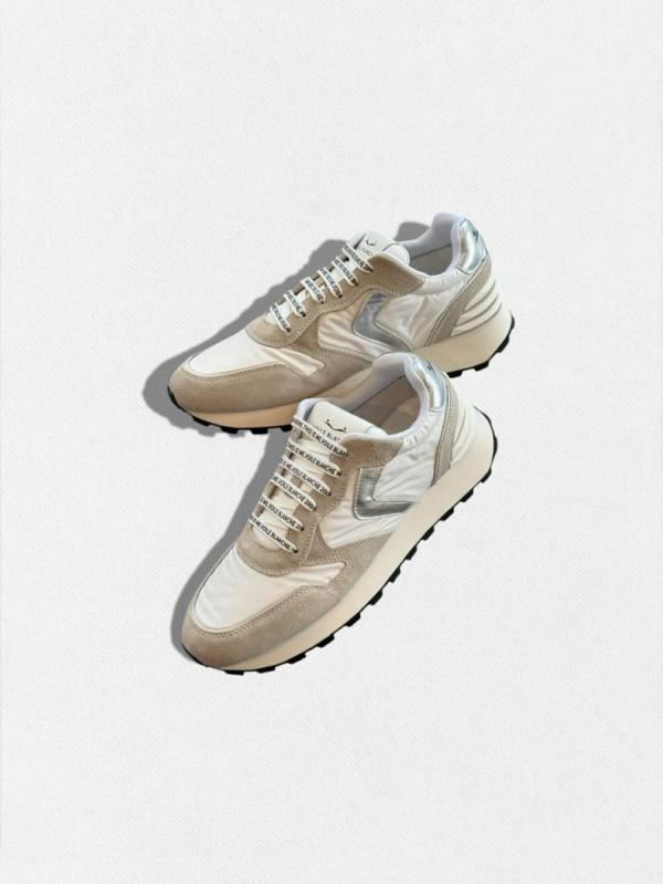 レザーコンビネーションスニーカー