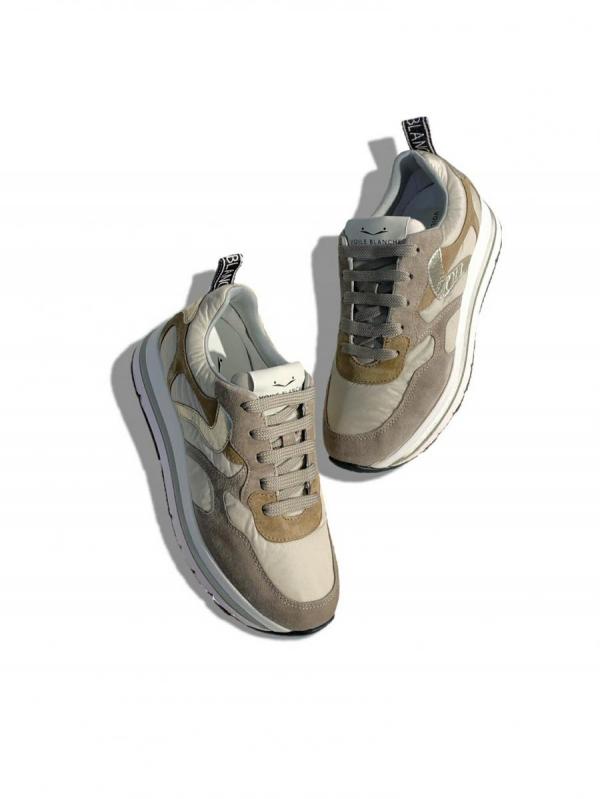 レザーコンビスニーカー