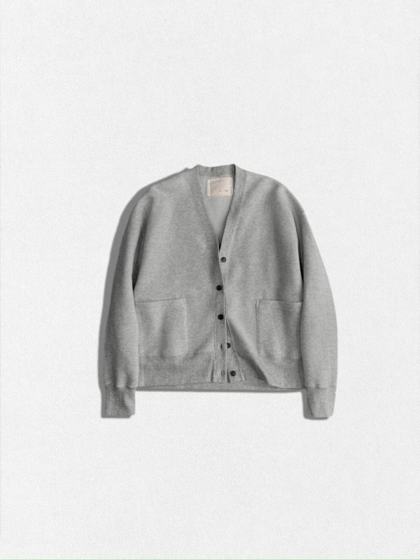 裏起毛スウェットカーディガン