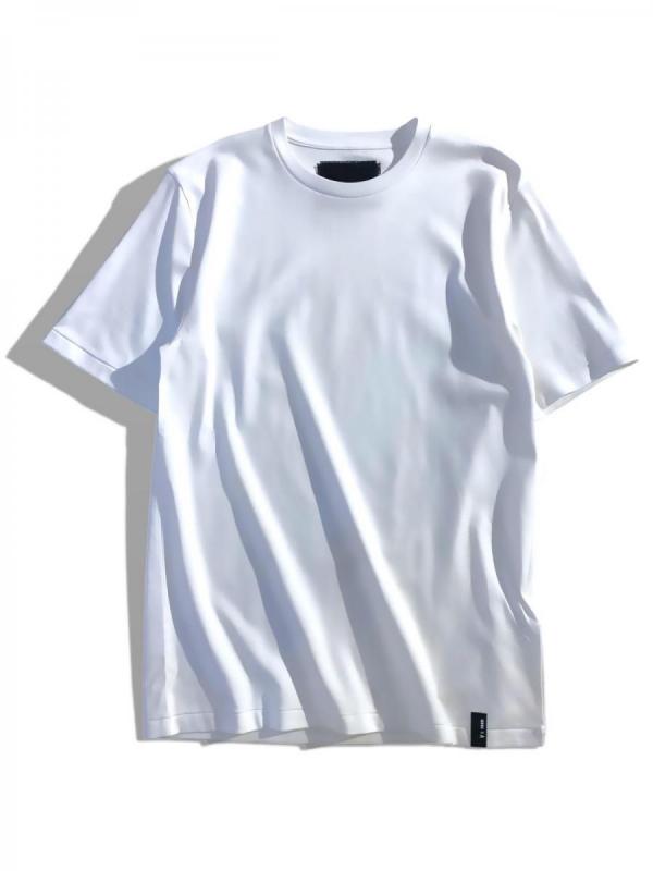 ハーフスリーブルーネックTシャツ