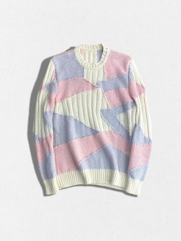 カシミア混ウールニットセーター