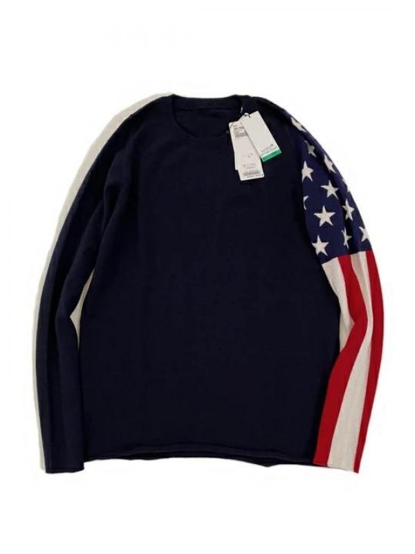 カシミアクルーネックニット