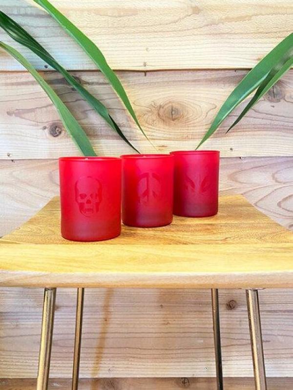 スカル&マリファナ キャンドル