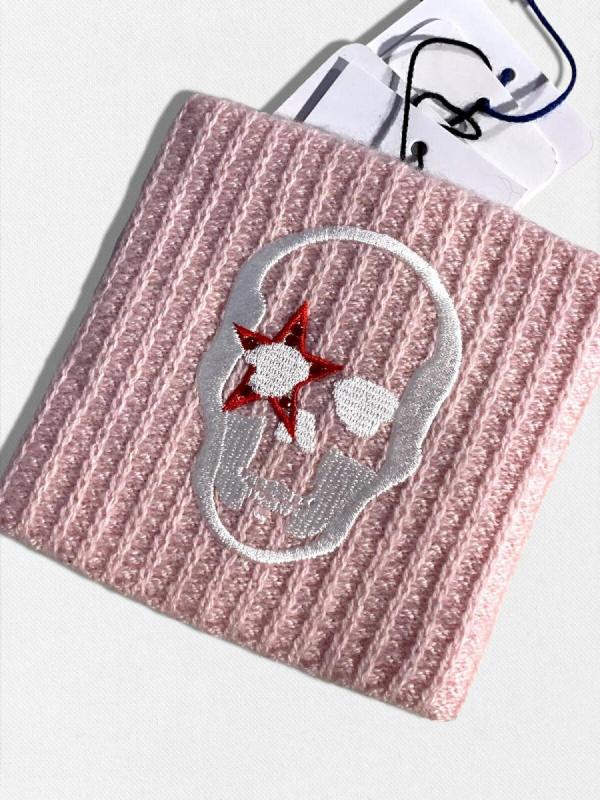 スカル刺繍リストバンド