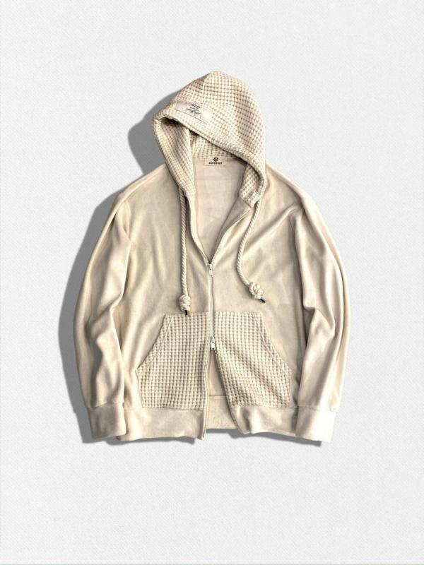 パイル×ビックワッフルパーカー