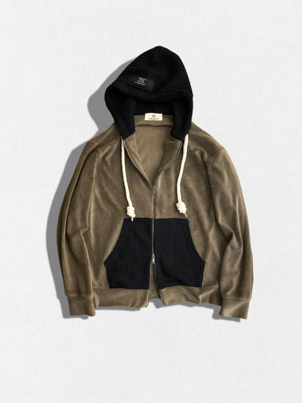 パイル×ビックワッフルパーカー