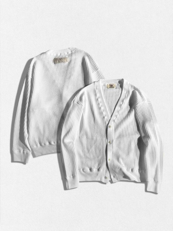 ビックワッフルカーディガン