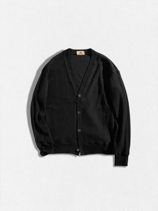 ビックワッフルカーディガン