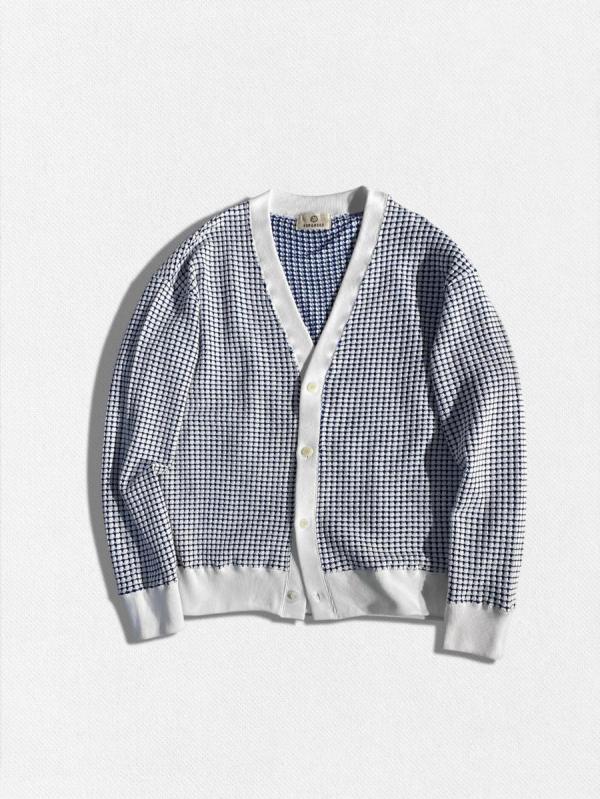 ビックワッフルカーディガン