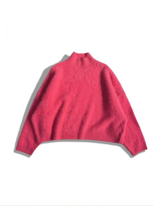 カシミア混フォックスニット