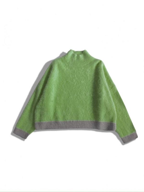 カシミア混フォックスニット