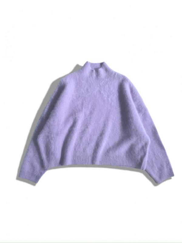 カシミア混フォックスニット