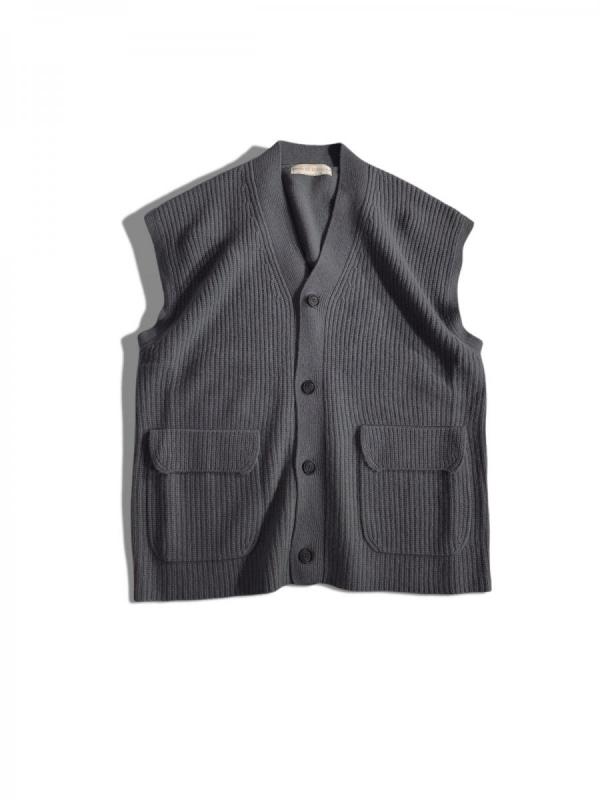 カシミアニットジレ