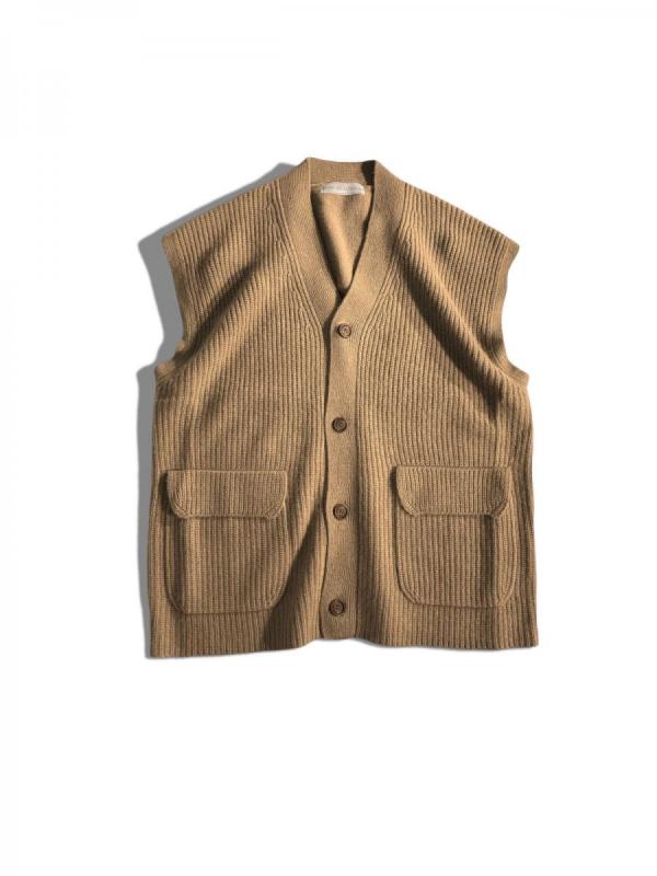 カシミアニットジレ