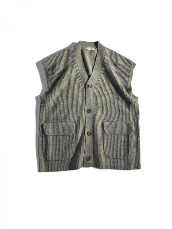 カシミアニットジレ