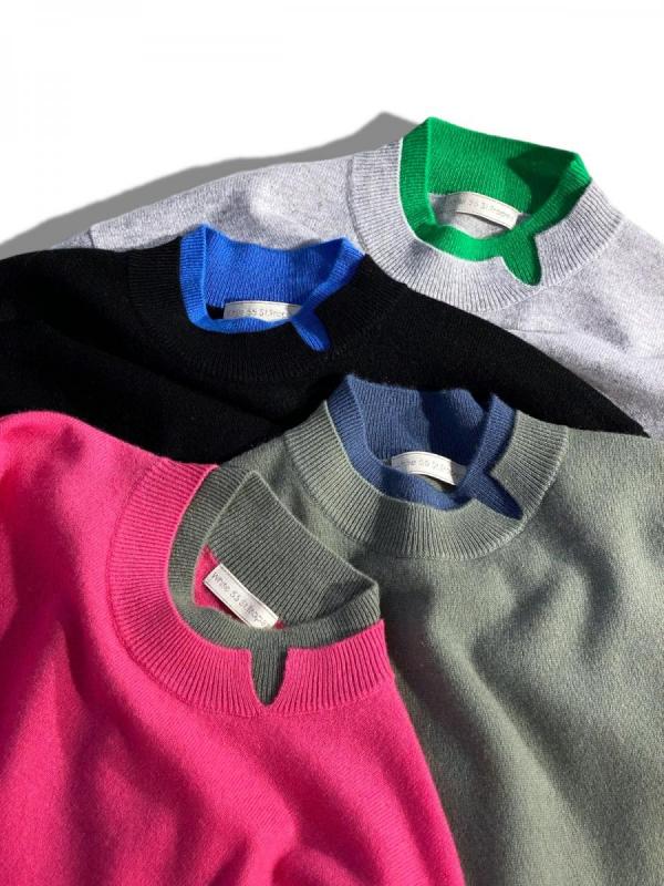 レイヤード カシミアニット