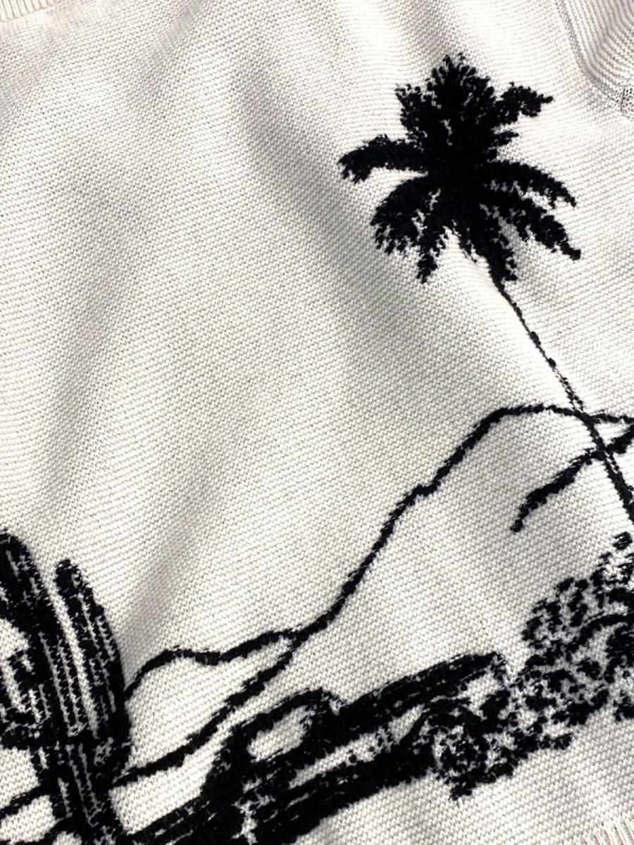 ウール混カシミアクルーネックニットセーター