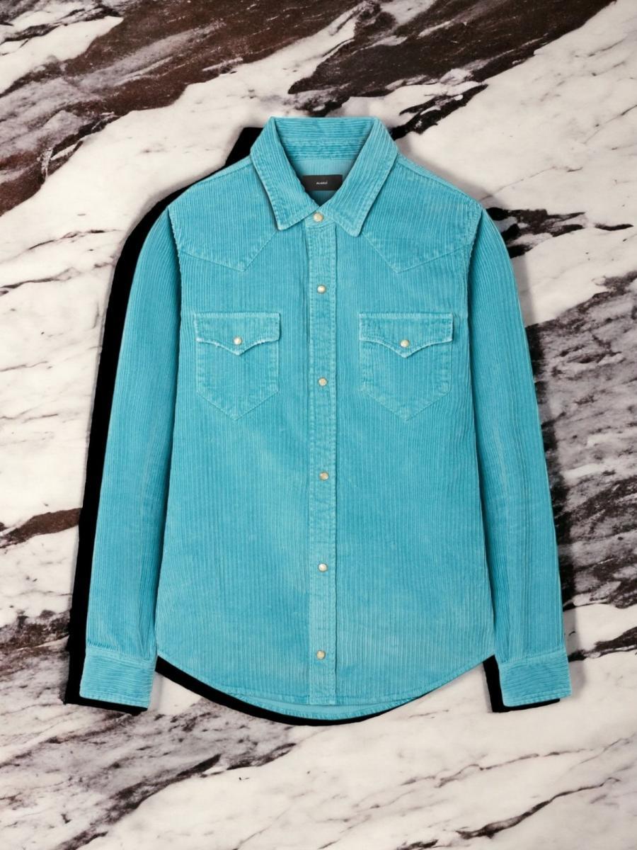 ベルベットコーデュロイシャツ