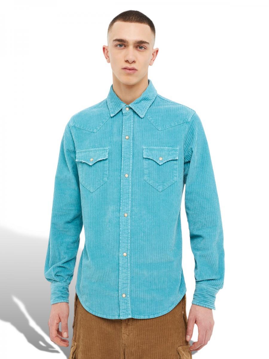 ベルベットコーデュロイシャツ