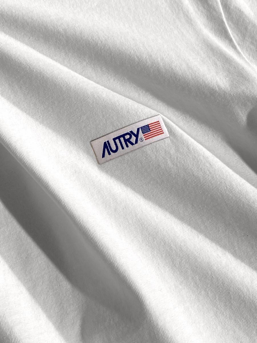 ロゴワッペン付クルーネックTシャツ