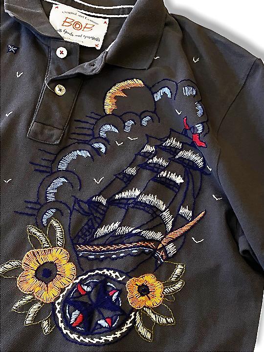 刺繍ポロシャツ