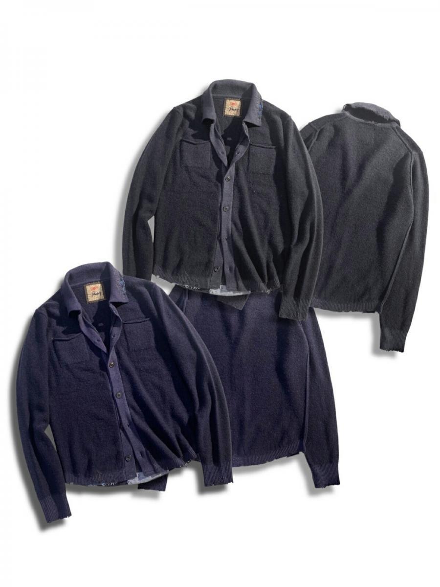 ニットブルゾン