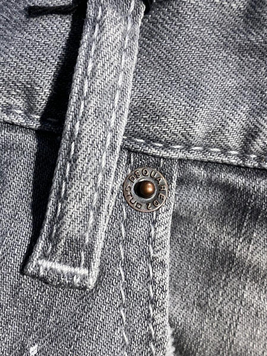 ダメージ＆リペア加工テーパードデニムパンツ《SKATER JEAN》