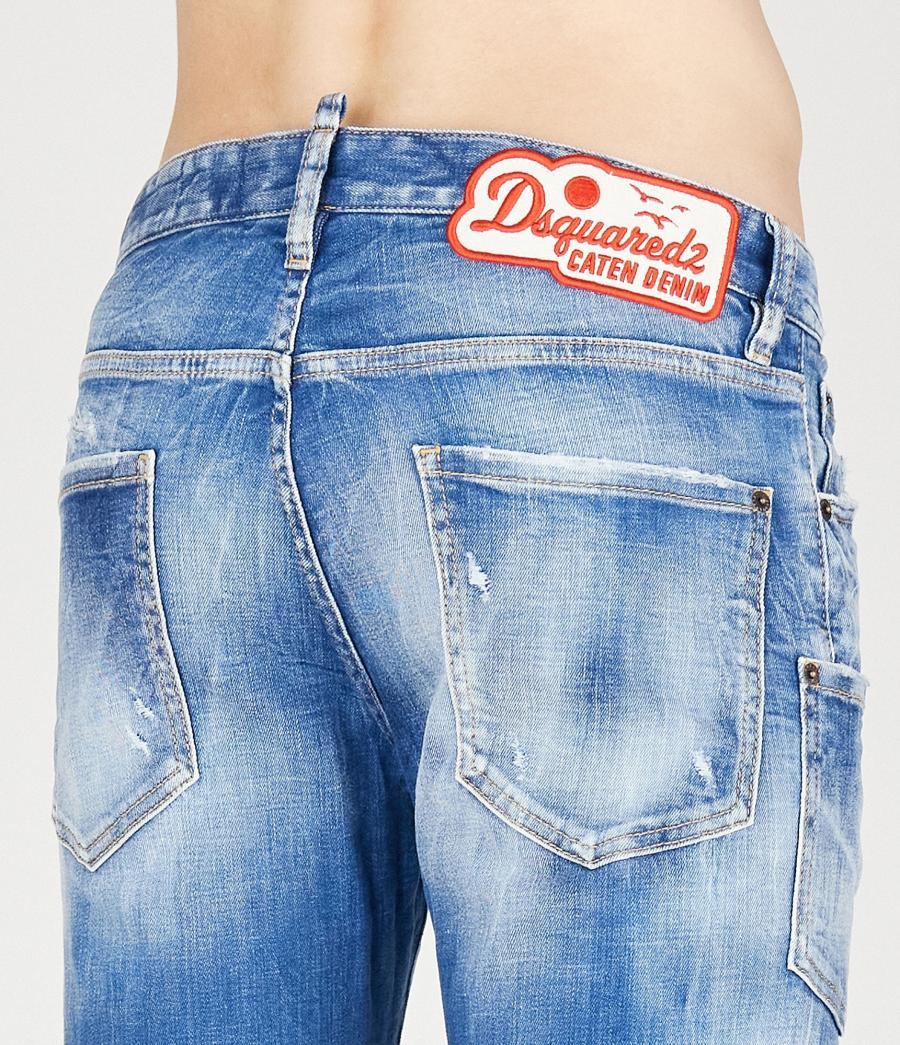 テーパードデニムパンツ