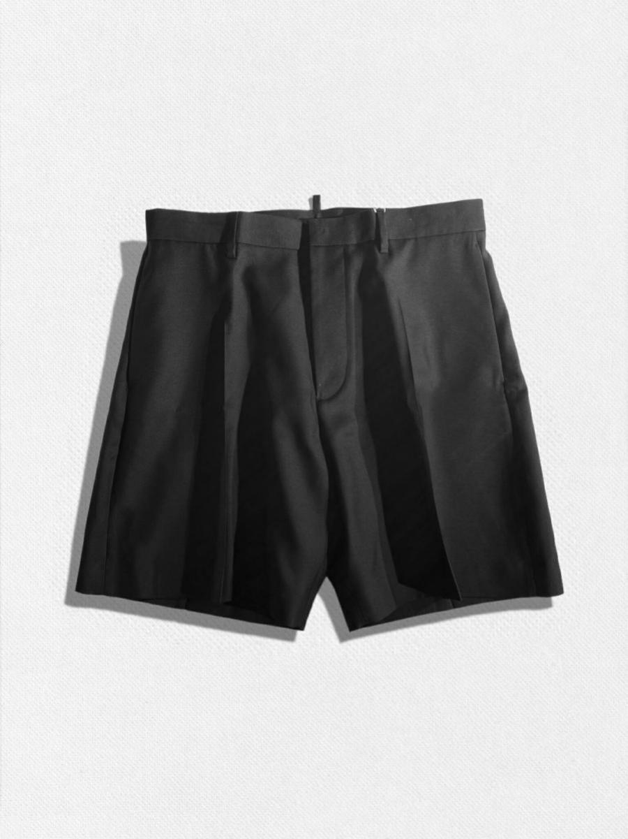 シルク混トロピカルウールショーツ