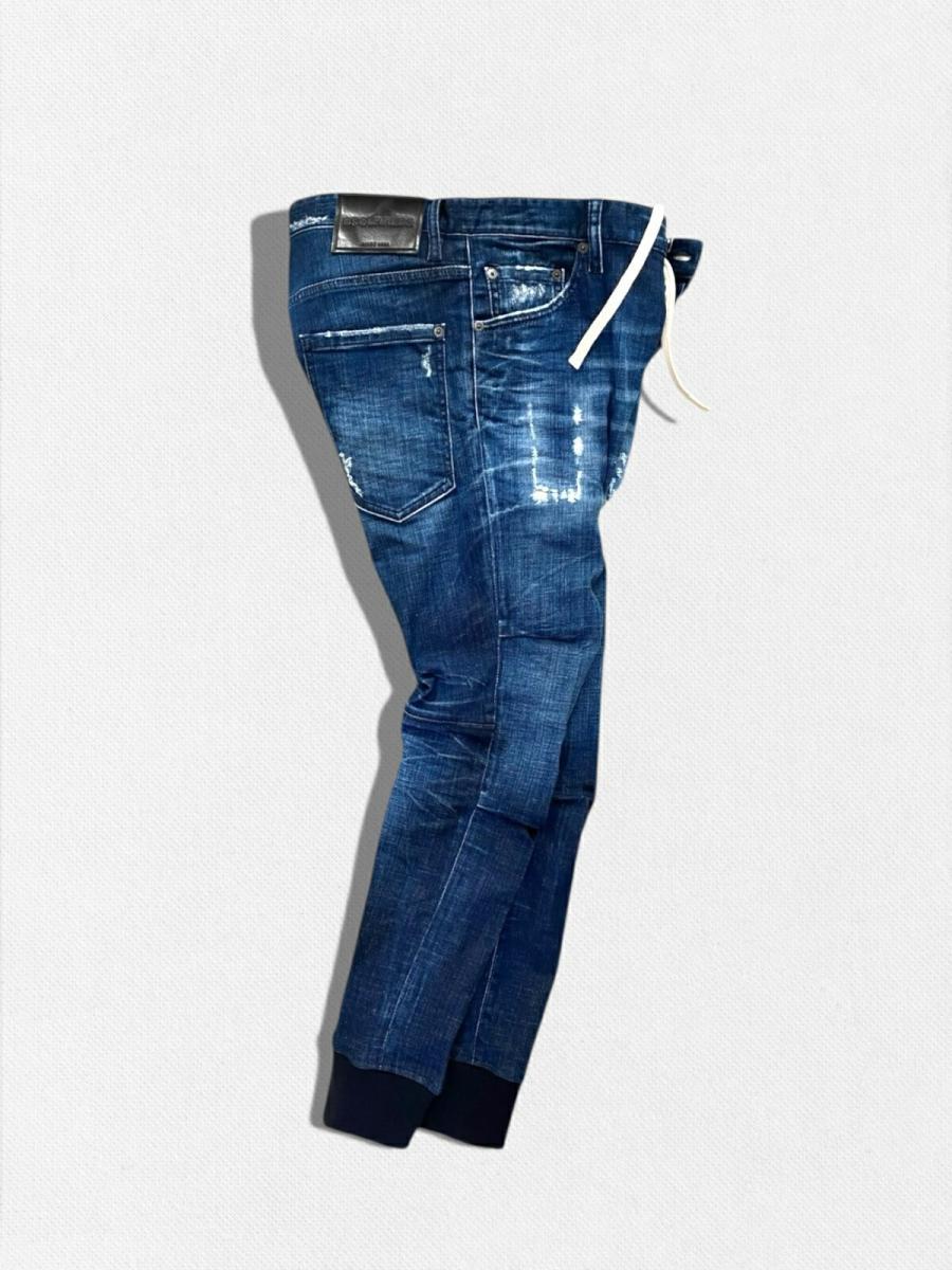 トラックデニムパンツ