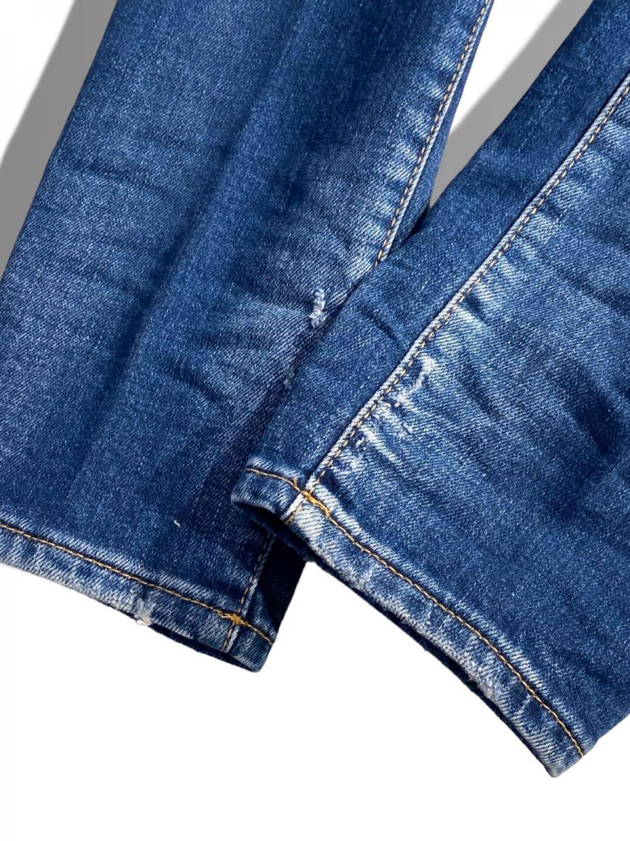 ダメージ加工テーパードデニムパンツ（Skater Jean）