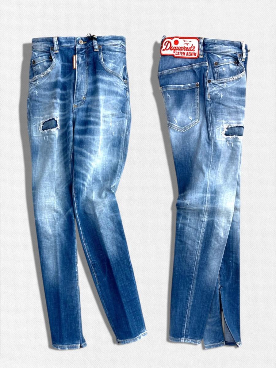 テーパードデニムパンツ