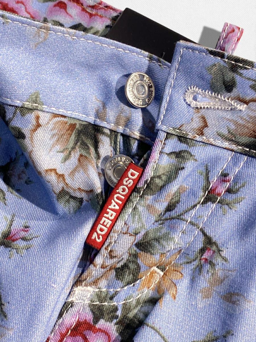 ボタニカル柄デニムパンツ《JENNIFER CROPPED JEAN》