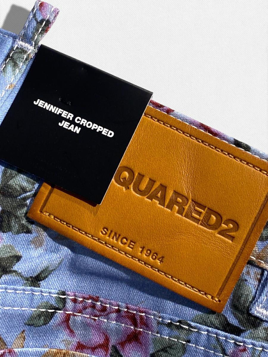ボタニカル柄デニムパンツ《JENNIFER CROPPED JEAN》