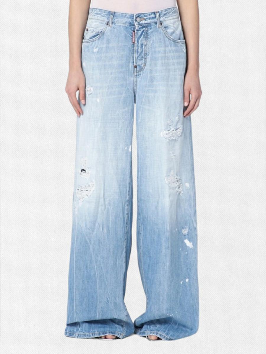 ワイドデニムパンツ《TRAVELLER JEANS》