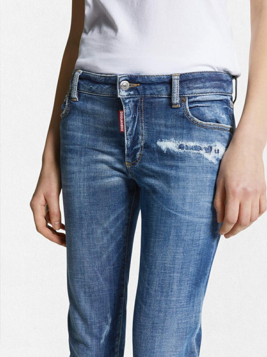 テーパードデニムパンツ