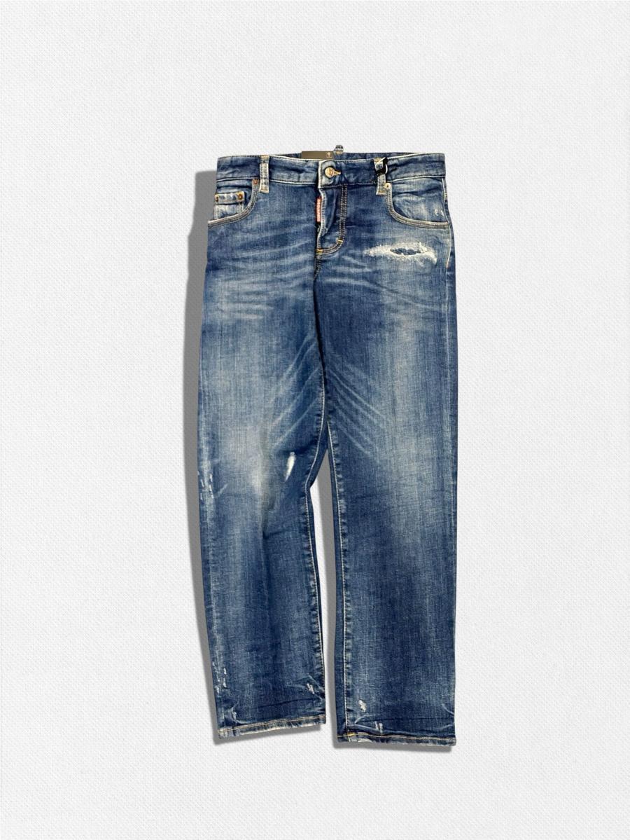 ウォッシュストレートデニム
