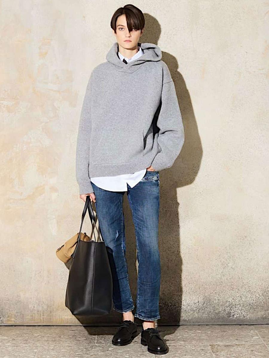 ウォッシュストレートデニム