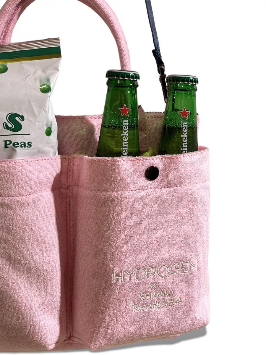 スカル＆ロゴ刺繍パイル地ボウリングバッグ