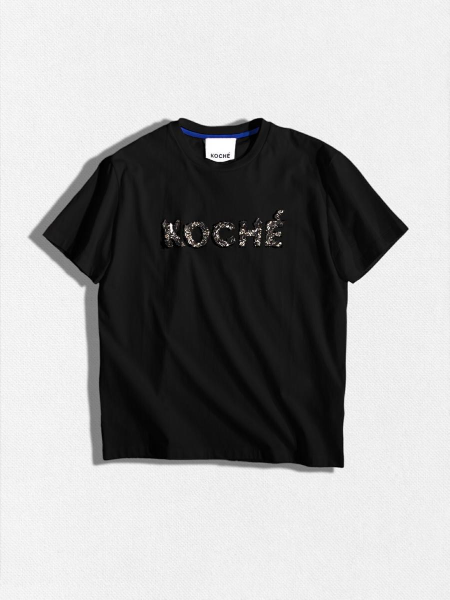 ビーズロゴ半袖Tシャツ