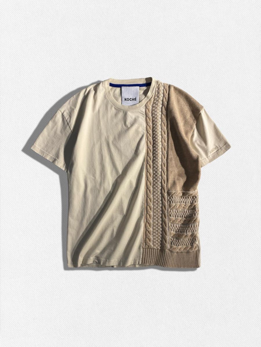 ニットドッキングTシャツ