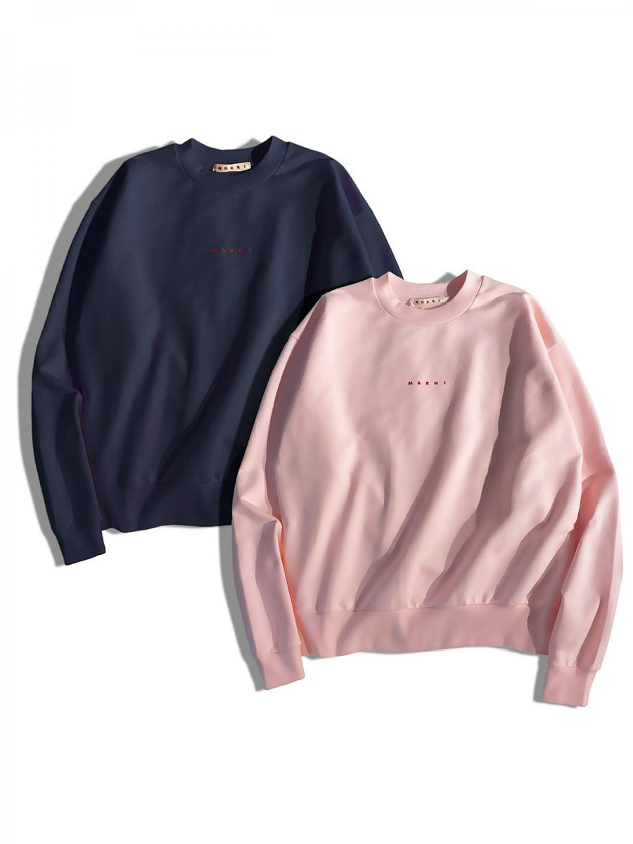 ロゴ入りクルーネックトレーナー