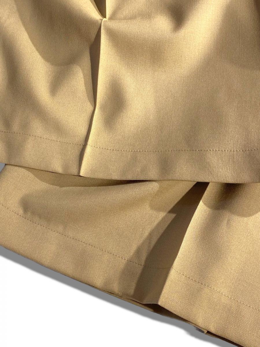 トロピカルウール製フレアワイドパンツ