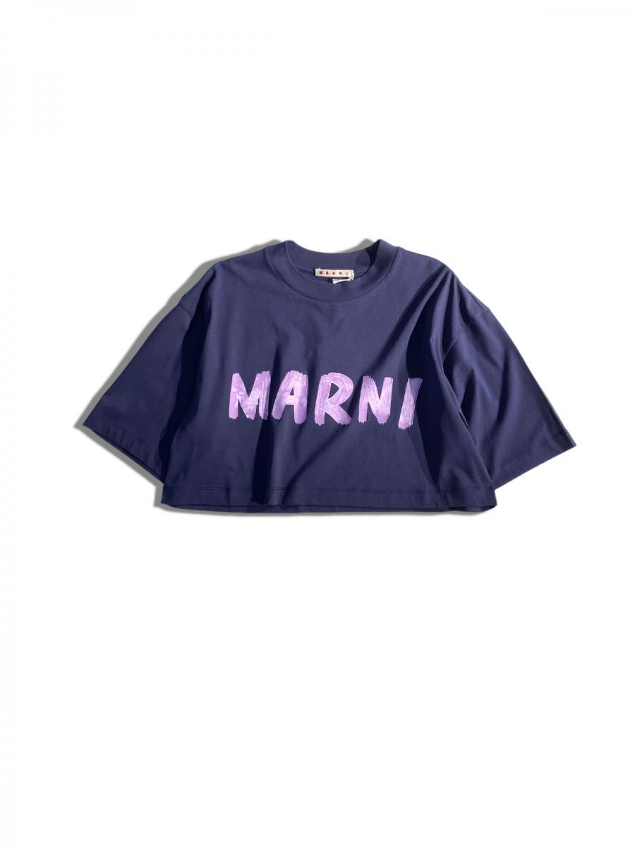 クロップド丈クルーネックTシャツ