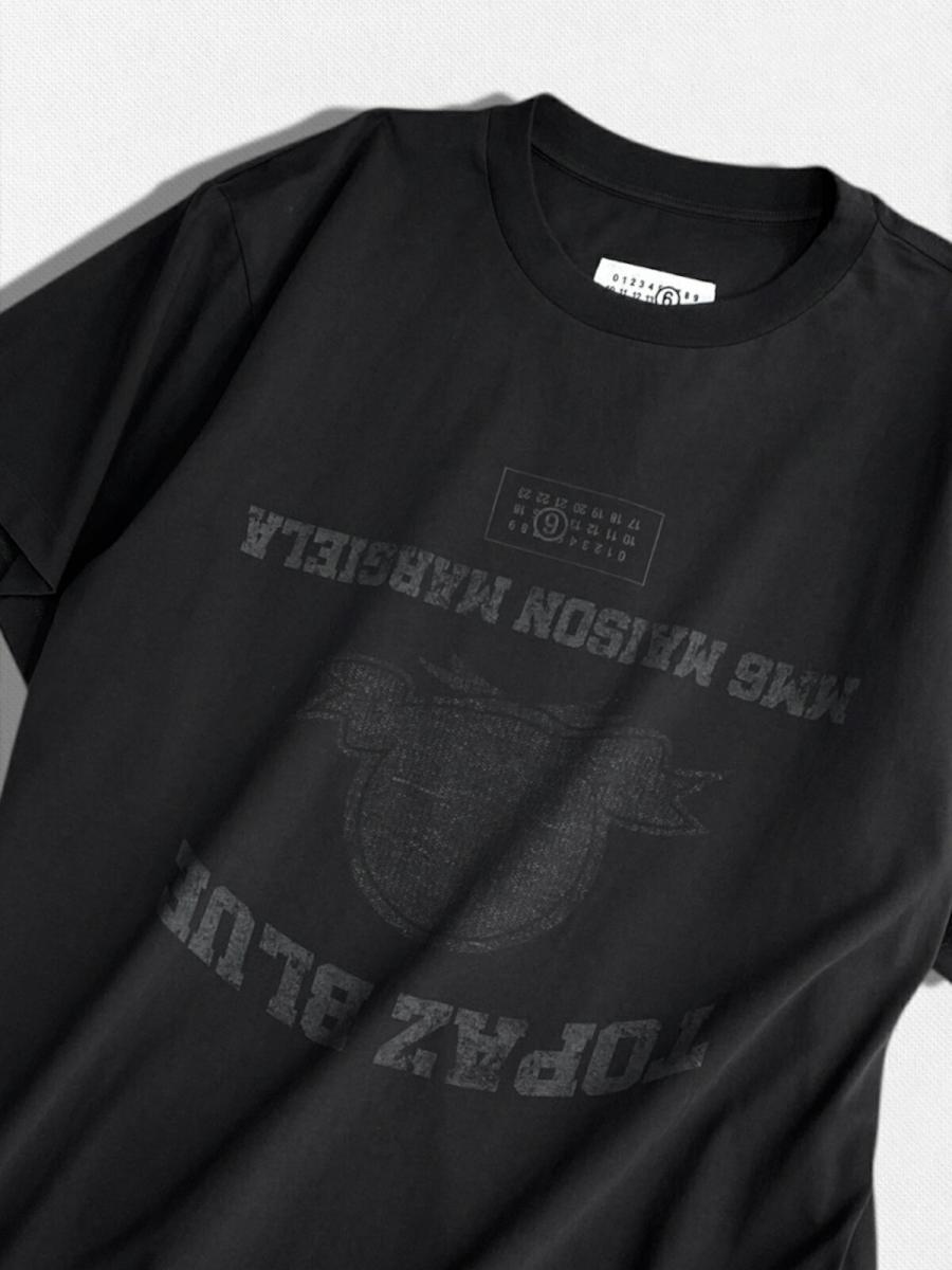クルーネックプリントTシャツ