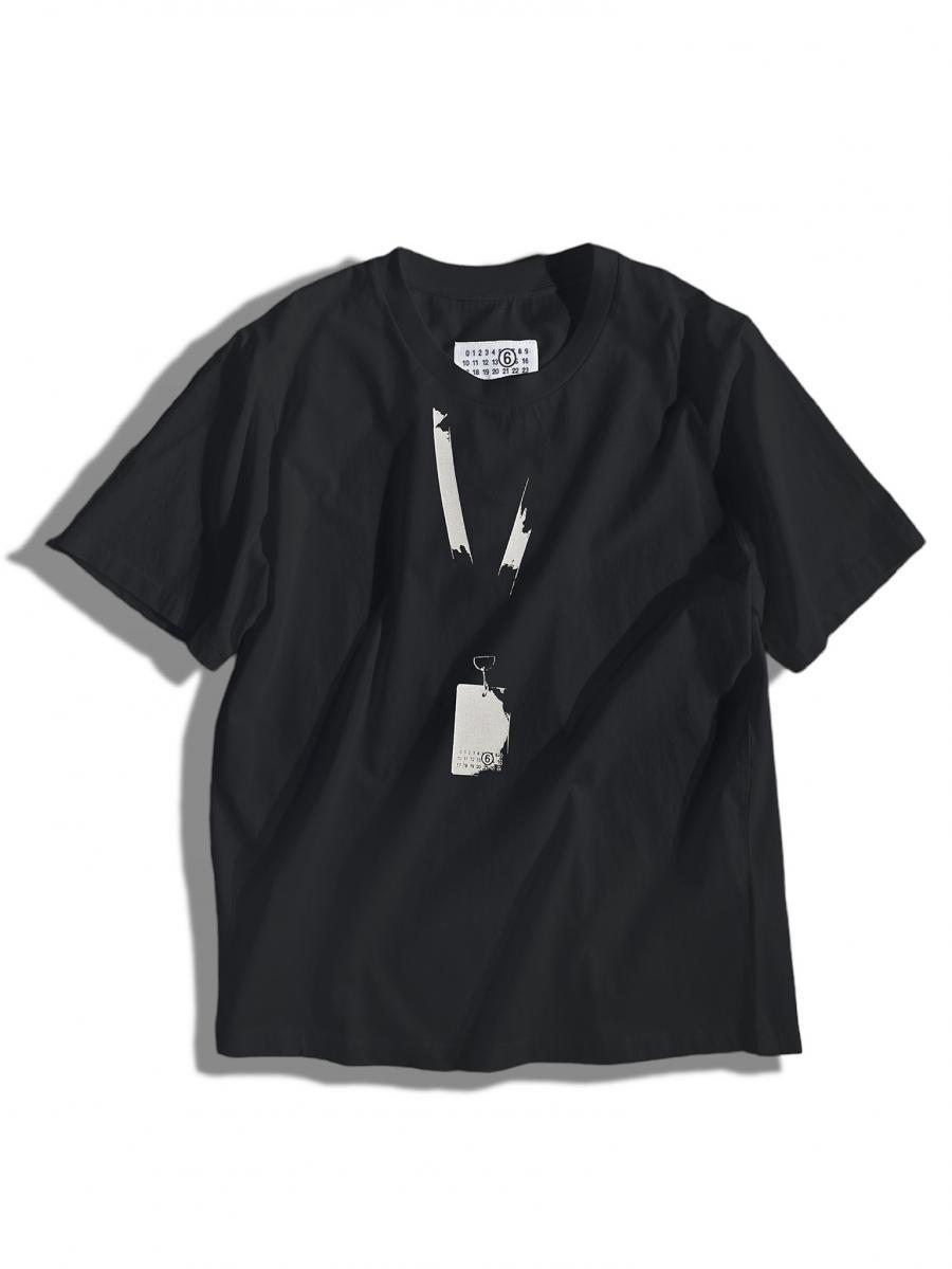 プリントクルーネックＴシャツ