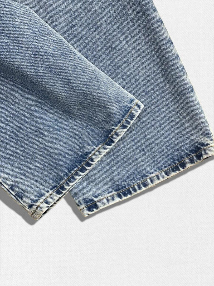 コントラストポケットデニムパンツ